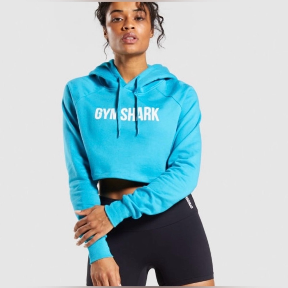 Gymshark Cropped Teal Hoodie